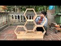 Amazing Woodworking Skills From Pallets // Build A Flower Racks To Grow Vegetables For Your Garden !