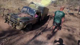 Army Perentie 6x6 tackling some of the Janowen Hills 4WD Park's Play Area