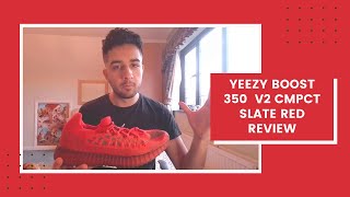 Yeezy Boost 350 V2 CMPCT Slate Red (Red October) Review w/ On-Feet