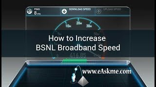 How to Increase BSNL Broadband Speed in 2021 | eAskme