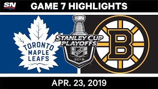 NHL Highlights | Maple Leafs vs. Bruins, Game 7 - April 23, 2019