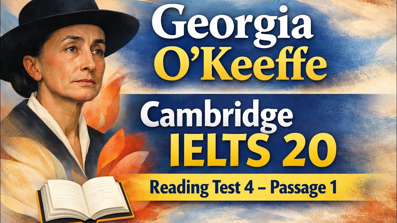 Cambridge IELTS 20 Test 4 Reading Passage 1 | Georgia O'Keeffe | Full Explanation