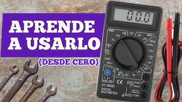Como usar un MULTIMETRO O TESTER - Todas sus FUNCIONES (para principiantes)