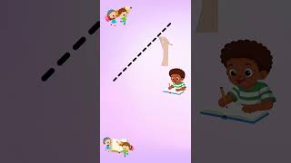 Pre-Writing Skills for Kids ✏️ | Tracing Slanting Line | Early Learning Activity | YT Shorts