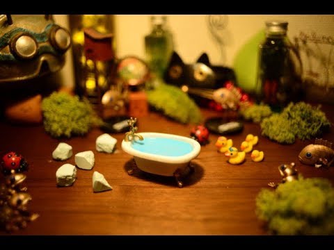 [ASMR] Miniature Bath Bombs & Moody Shampoo dance [stopmotion animation]