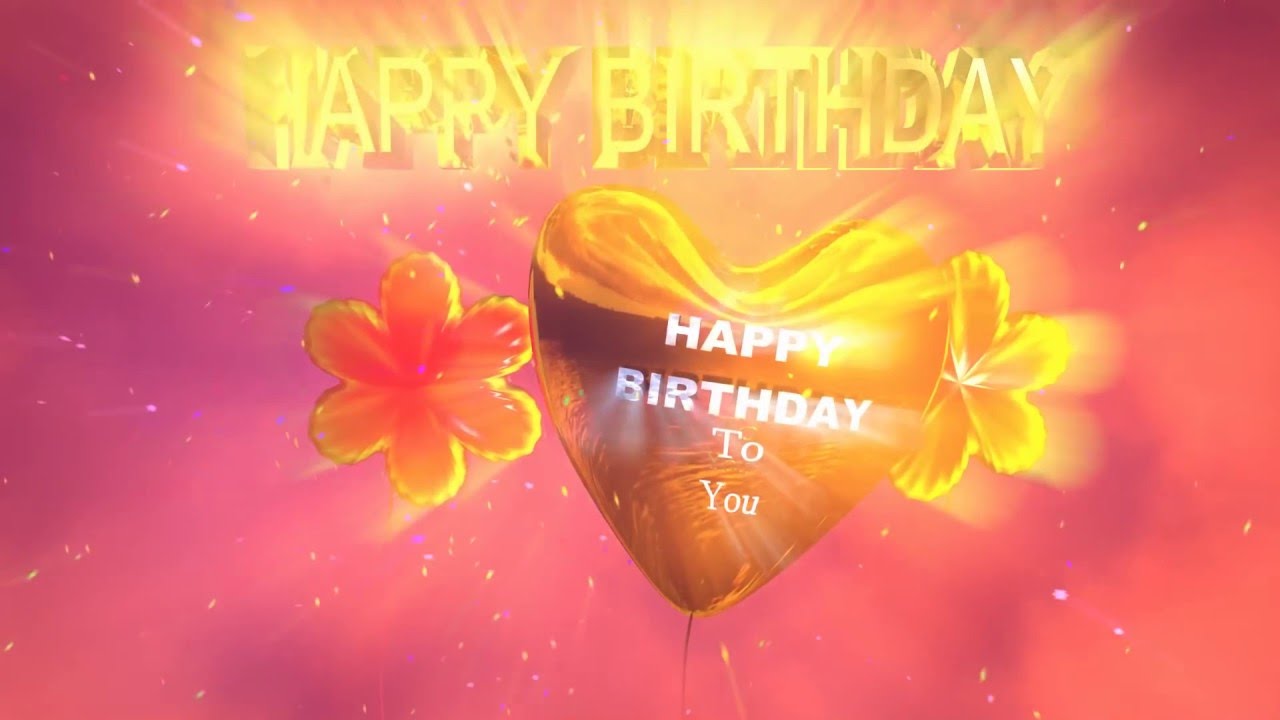 Colorful Animated Happy Birthday Song - YouTube