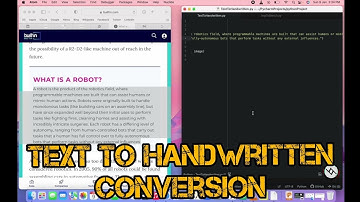 Text To Handwritten using Python | Atom | OpenCV | OS | PyWhatKit | Python