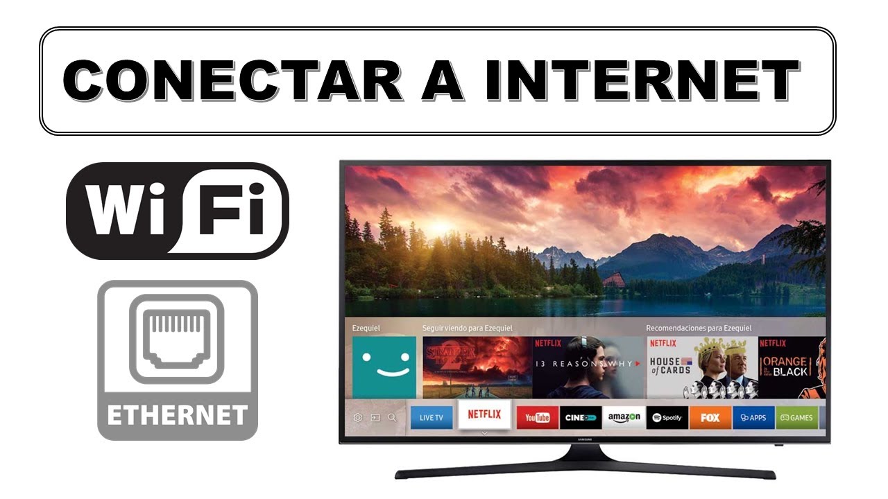 Cómo conectar TV a Internet Wifi vs Ethernet Qué tipo de conexión a Internet  es mejor para Smart TV 