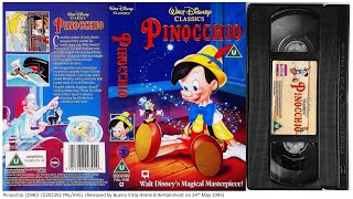 Pinocchio UK VHS