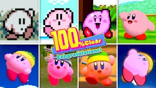 Evolution OF Kirby Victory Animations & Stage Clear (1992-2023)