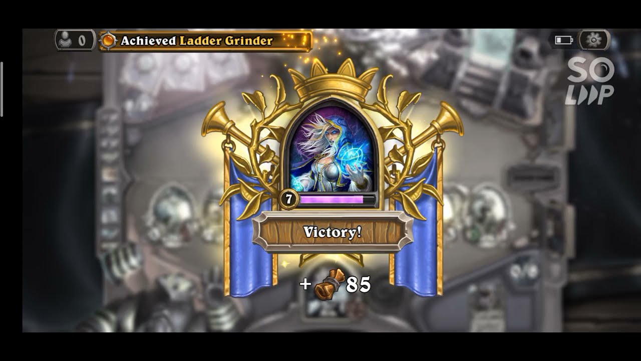 My first victory in Hearthstone ✌????☺️