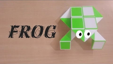 how to make Frog with snake cube || Frog with snake cube