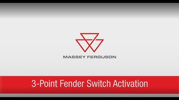 3-Point Fender Switch Activation on MF Global Series Tractors