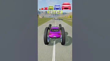 Big And Small Cars Vs 80 Ton Steel Coils On A Trailer 