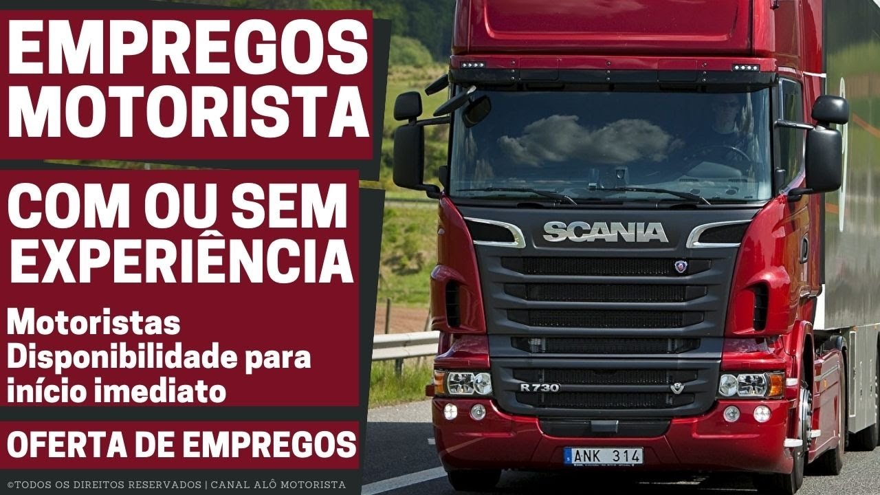 🚛 [CNH/C/D/E] SEM EXPERIÊNCIA E COM EXPERIÊNCIA | VAGAS PARA MOTORISTA ...