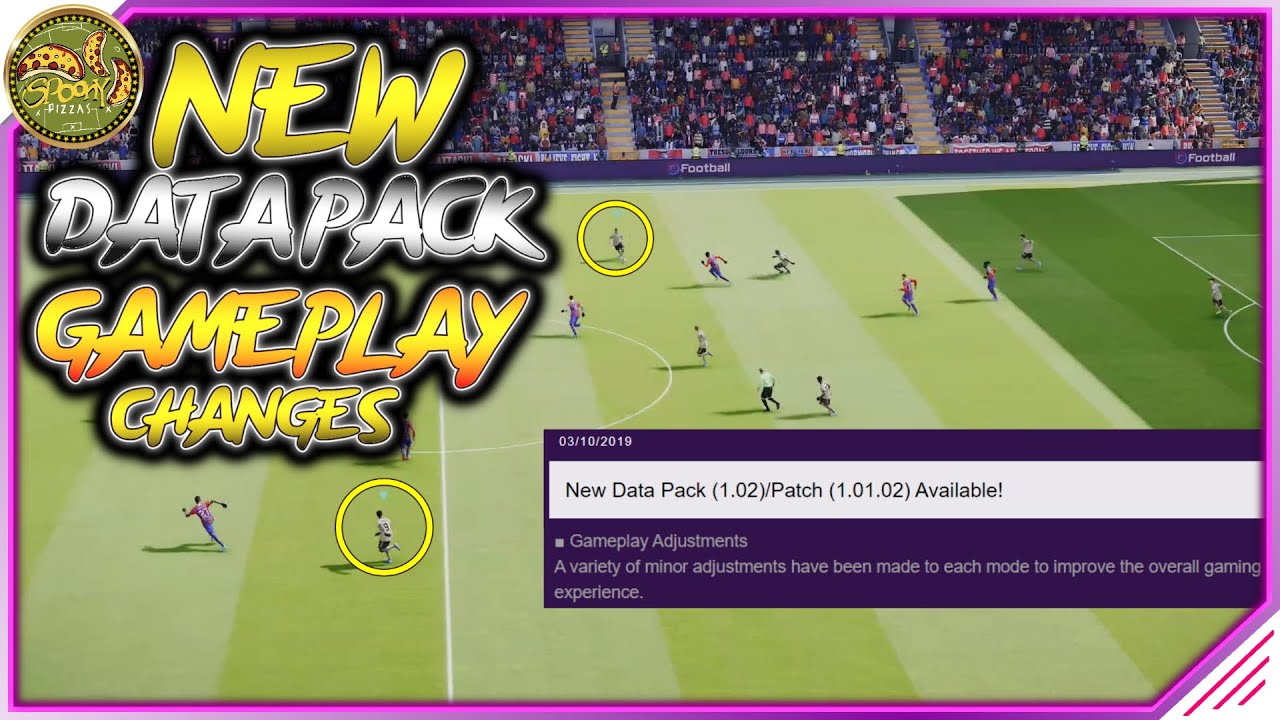 PES 2020 | NEW Data Pack 1.02 - Gameplay Changes! - YouTube