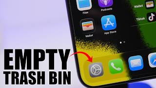 How To Empty The TRASH BIN on iPhone !