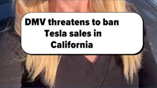 California DMV orders Tesla to fix "self-driving" marketing or face 30-day sales ban