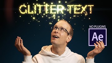 Glitter Text | After Effects Particle Tutorial | No Plugins Needed