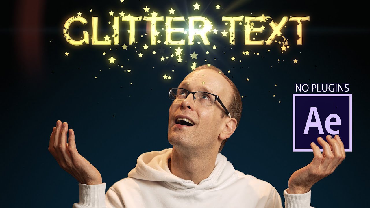 Glitter Text | After Effects Particle Tutorial No Plugins Needed - YouTube