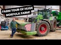 Tour of huge 3500 acre farm in norfolk with monster fendt tractors part 1