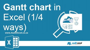 Gantt chart in Excel (1 of 4 ways)