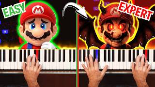 Super Mario Bros Theme | EASY to EXPERT