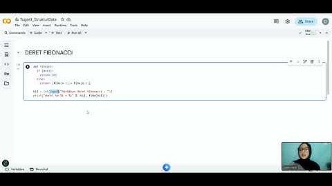 Tugas 1 Praktikum Struktur Data - Fungsi Rekursif, Deret Fibonacci