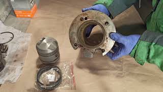 Dneper (old soviet motorcycle) - piston replacement