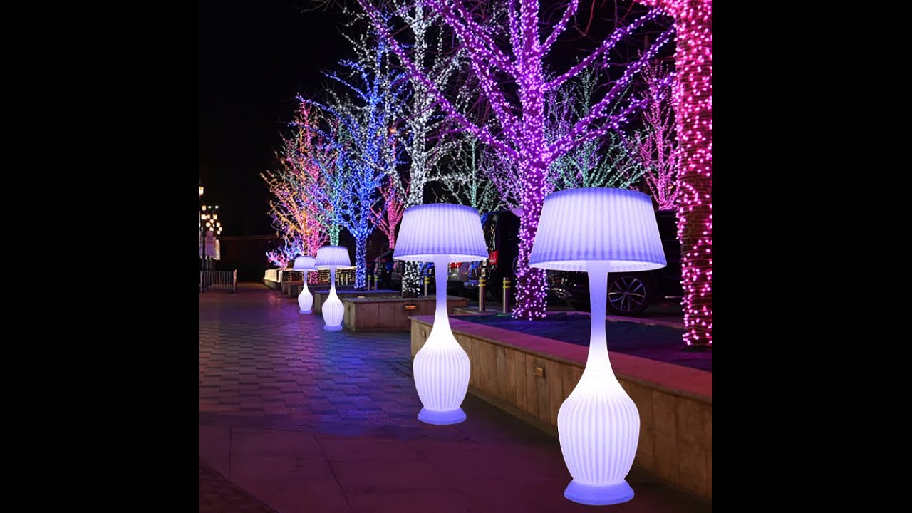 Plastic polyethylene shell, LED 16 color change light effect - YouTube