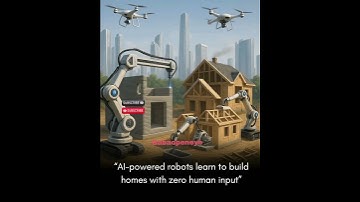 A-powered robots learn to buildhomes with zero human input"