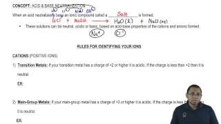 Transition Metal Cations and Acidity