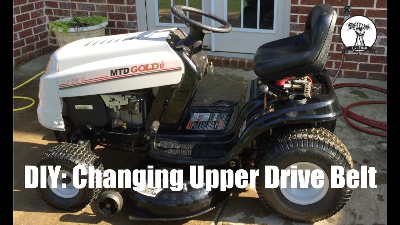 DIY: How to Change the Upper Drive Belt on MTD Gold Lawn ... huskee tractor wiring diagram 