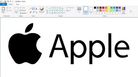 How to draw the Apple Inc. logo using MS Paint | How to draw on your computer