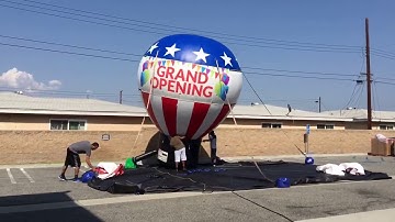 EZ Inflatables Advertising Balloon!--SUPER SATISFYING TIME LAPSE