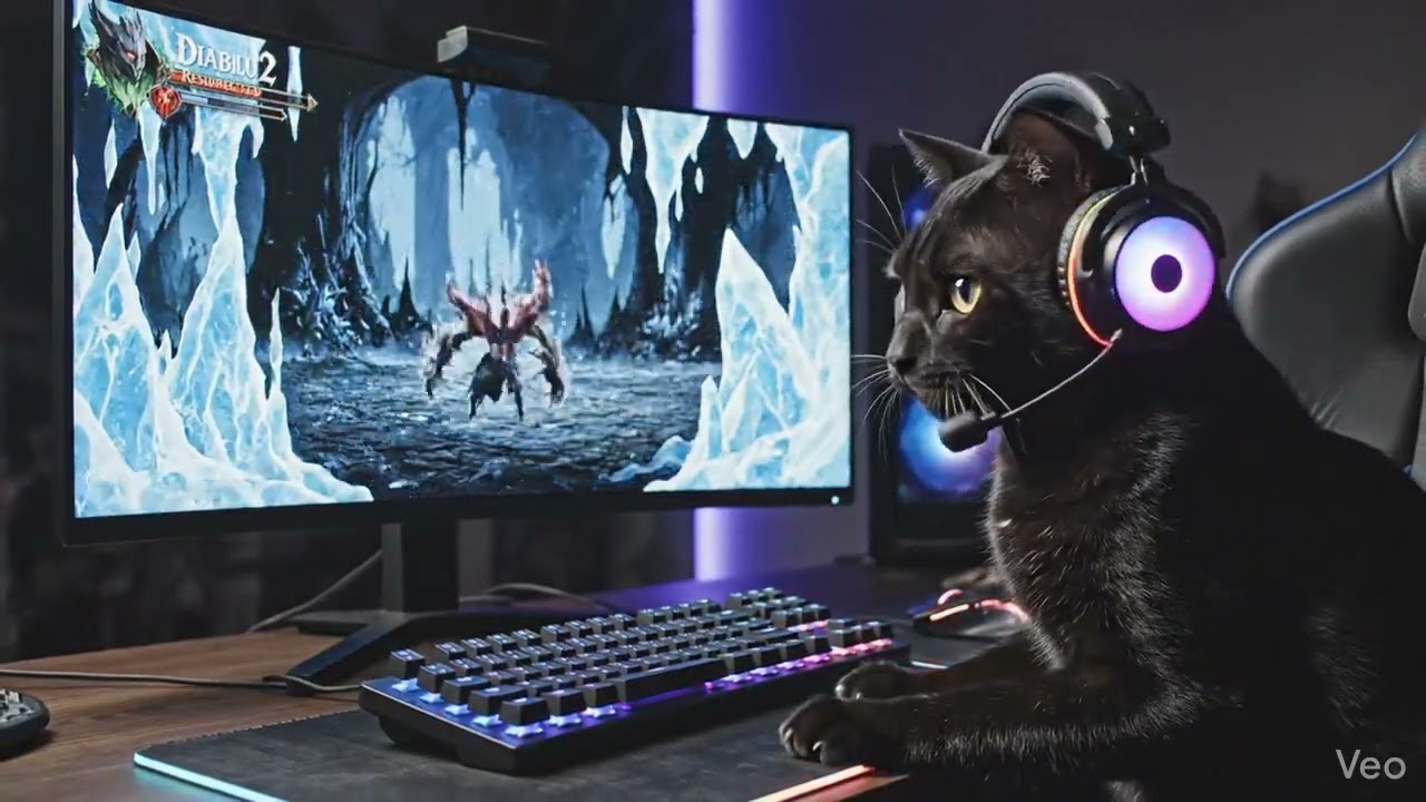 Diablo 2 for cats???! 