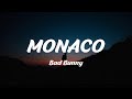 Bad Bunny - MONACO (Lyrics)