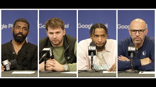Dallas Mavericks Postgame Interviews vs Clippers Game 4: Kyrie Irving, Luka Doncic, Jason Kidd, More