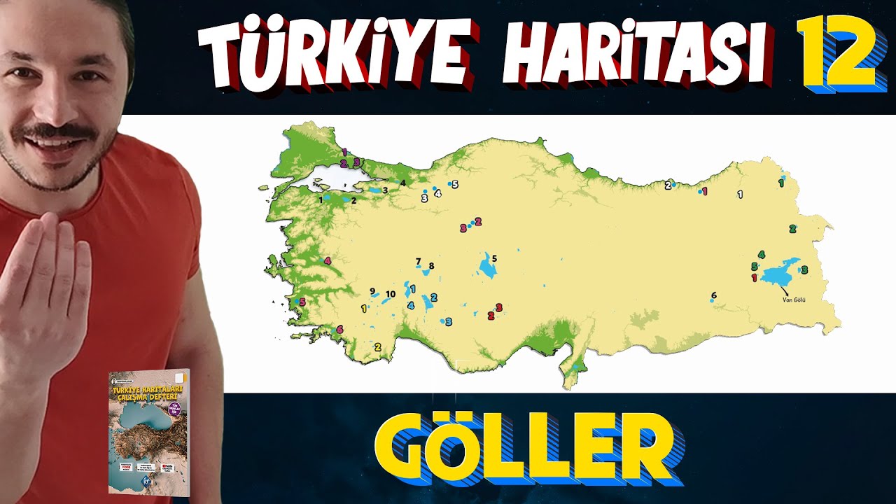 ⁣TÜRKİYE'DE  GÖLLER - Türkiye Harita Bilgisi Çalışması  (KPSS-AYT-TYT)