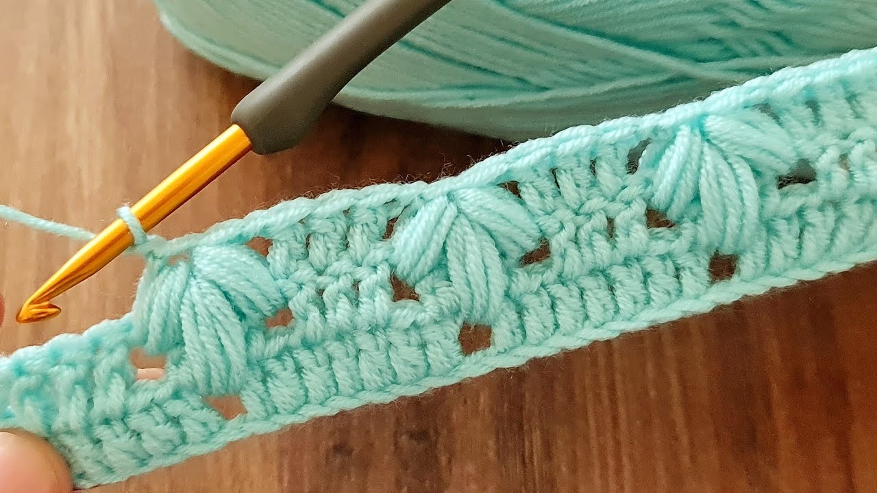 Уникальный очень простой узор для вязания крючком детского одеяла для начинающих