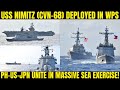 USS Nimitz (CVN-68) Deployed in WPS: PH-US-JPN Unite in Massive Sea Exercise!
