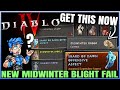 Diablo 4 - WARNING: New Midwinter Blight is INSANE - Get New Legendary Aspect &amp; More FAST Guide!