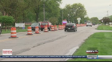 Rain causes some delays for street construction crews