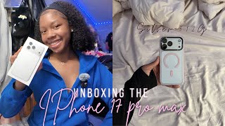 iPhone 17 Pro Max (silver) unboxing & accessories ! 💗