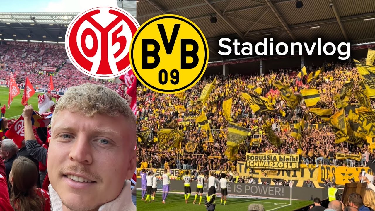 BVB-Fans mit überragender Stimmung! 🔥🤯|  1. FSV Mainz 05 vs. Borussia Dortmund | Stadionvlog 🏟️