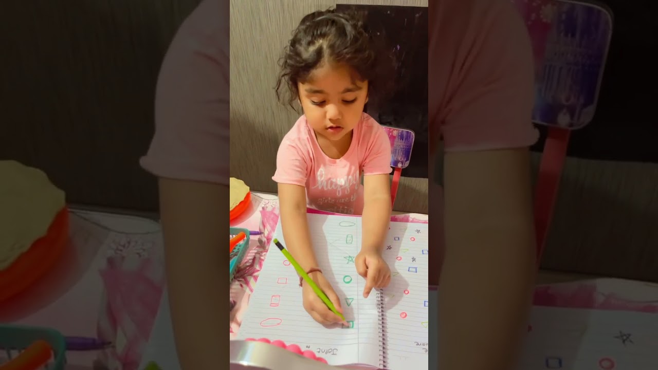 My 2.5 year old doing activity ❤️.   