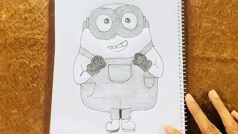 Minion Bob Drawing — Super Easy Pencil Sketch For Everyone! #drawing #art #minions