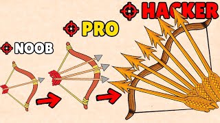 NOOB vs PRO vs HACKER in Bows and Ropes