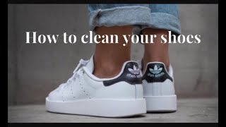 comment nettoyer ses basket blanches 👟 - YouTube
