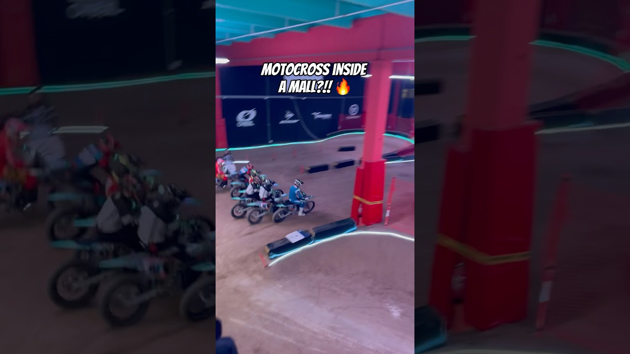 Motocross inside a mall?! POV lap! 🏁🔥 